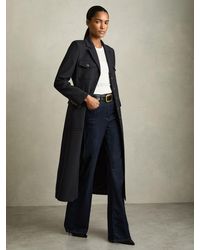Reiss - Wool-Blend Single-Breasted Coat - Lyst