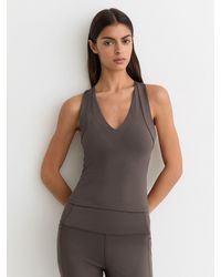 Reiss - V-Neck Cross-Back Sports Top - Lyst