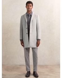 Reiss - Wool-Blend Single-Breasted Overcoat - Lyst