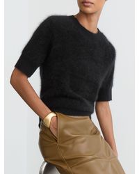 Reiss - Cashmere Short-Sleeve Top - Lyst