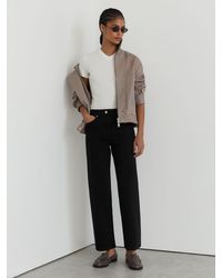 Reiss - Petite Mid Rise Straight Leg Jeans - Lyst