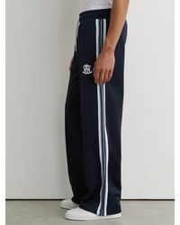 Reiss - Lawson - Navy Monogram Tape-detail Relaxed Joggers, Xl - Lyst