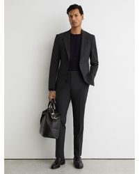 Reiss - Tailored Fit Wool-Blend Suit Trousers - Lyst