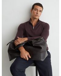 Reiss - Merino Wool Half-Zip Jumper - Lyst