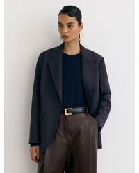 Reiss - Tall Stretch-Twill Relaxed Single-Breasted Blazer - Lyst