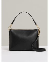 Reiss - Brompton Leather Double Strap Pouch Bag - Lyst