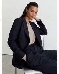 Reiss - Petite Wool-Blend Single-Breasted Suit Blazer - Lyst