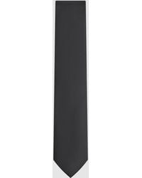 Reiss - Ceremony - Black Textured Silk Blend Tie, One - Lyst