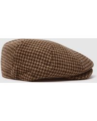 Reiss - Arbor - Brown Wool Baker Boy Cap, Uk S/m - Lyst