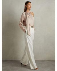 Reiss - Off-The-Shoulder Drape Top - Lyst