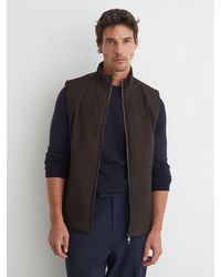 Reiss - Technical Padded Zip-Through Gilet - Lyst