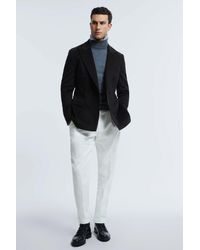 ATELIER - Cashmere Slim Fit Double Breasted Blazer - Lyst