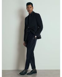 Reiss - Atelier Tapered Wool Suit Trousers - Lyst