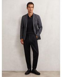 Reiss - Wool-Blend Tailored-Fit Cuffed Trousers - Lyst