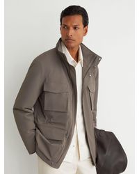 Reiss - Four-Pocket Hooded Jacket With Removable Gilet - Lyst