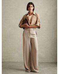 Reiss - Elowen Shirt Cotton Plain - Lyst