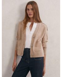 Reiss - Wool-Cashmere Button-Through Cardigan - Lyst