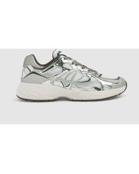 Reiss - Nubuck And Mesh Trainers - Lyst