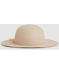 Reiss - Wool Felted Brim Hat, M & L - Lyst