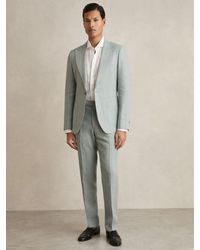 Reiss - Linen Suit Slim Fittrousers - Lyst