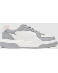 Reiss - Dusty & Bonded-Leather Chunky Sole Trainers - Lyst
