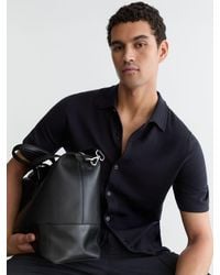 Reiss - Drayton Merino Wool Button-Through Shirt - Lyst