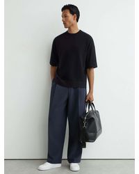 Reiss - Merino Wool Relaxed Knit T-Shirt - Lyst