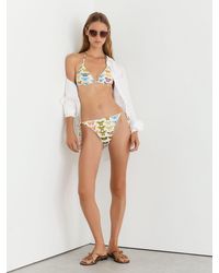 Reiss - X Nybg Printed Reversible Bikini Bottoms - Lyst