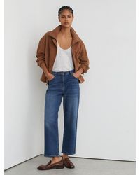 Reiss - Selin Tall Mid-Rise Straight-Leg Jeans - Lyst