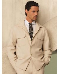 Reiss - Twin-Pocket Button-Through Overshirt - Lyst