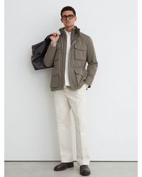 Reiss - Four-Pocket Hooded Jacket With Removable Gilet - Lyst