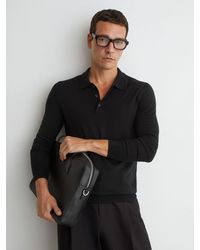 Reiss - Trafford - Merino Wool Polo Shirt - Lyst
