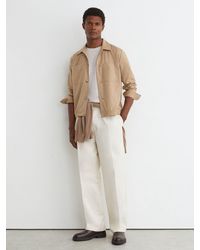 Reiss - Brushed Twin-Pocket Overshirt With Wool - Lyst
