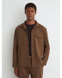 Reiss - Twin-Pocket Button-Through Overshirt - Lyst