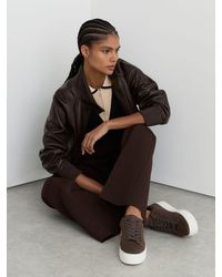 Reiss - Leather Low-Top Trainers - Lyst