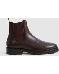 Reiss - Leather Chelsea Boots - Lyst