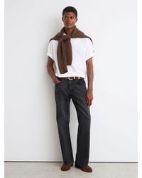Reiss - Styles - Dark Grey Relaxed Flared-leg Jeans, 32 - Lyst