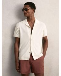 Reiss - Cotton Blend Towelling Shirt - Lyst