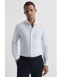 Reiss - Voyager - White Regular Fit Travel Shirt - Lyst