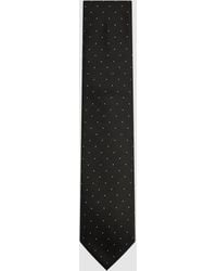 Reiss - Liam - Black Polka Dot Tie, One - Lyst