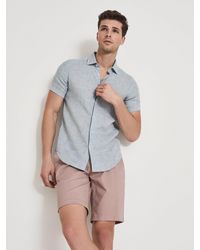 Reiss Holiday - Linen Slim Fit Shirt - Multicolour
