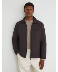 Reiss - Technical Padded Zip-Through Jacket - Lyst