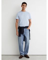 Reiss - Bless - Soft Blue Crew Neck T-shirt, Xxl - Lyst