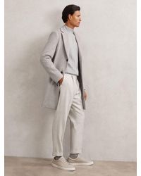 Reiss - Wool-Blend Tailored-Fit Cuffed Trousers - Lyst