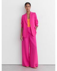 Reiss - Petite Single-Breasted Suit Blazer With Linen - Lyst