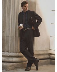 Reiss - Classic Fit Wool Pinstripe Suit Trousers - Lyst