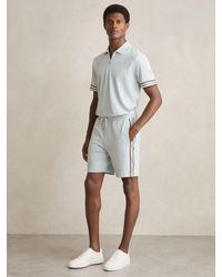 Reiss - Textured Tape Drawstring Shorts - Lyst