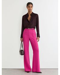 Reiss - Seam-Detail Flared Trousers - Lyst