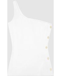 reiss ruth button dress