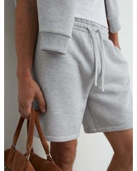 Reiss - Heavyweight Cotton-Blend Relaxed-Fit Shorts - Lyst
